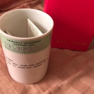 Kate spade telegram mug